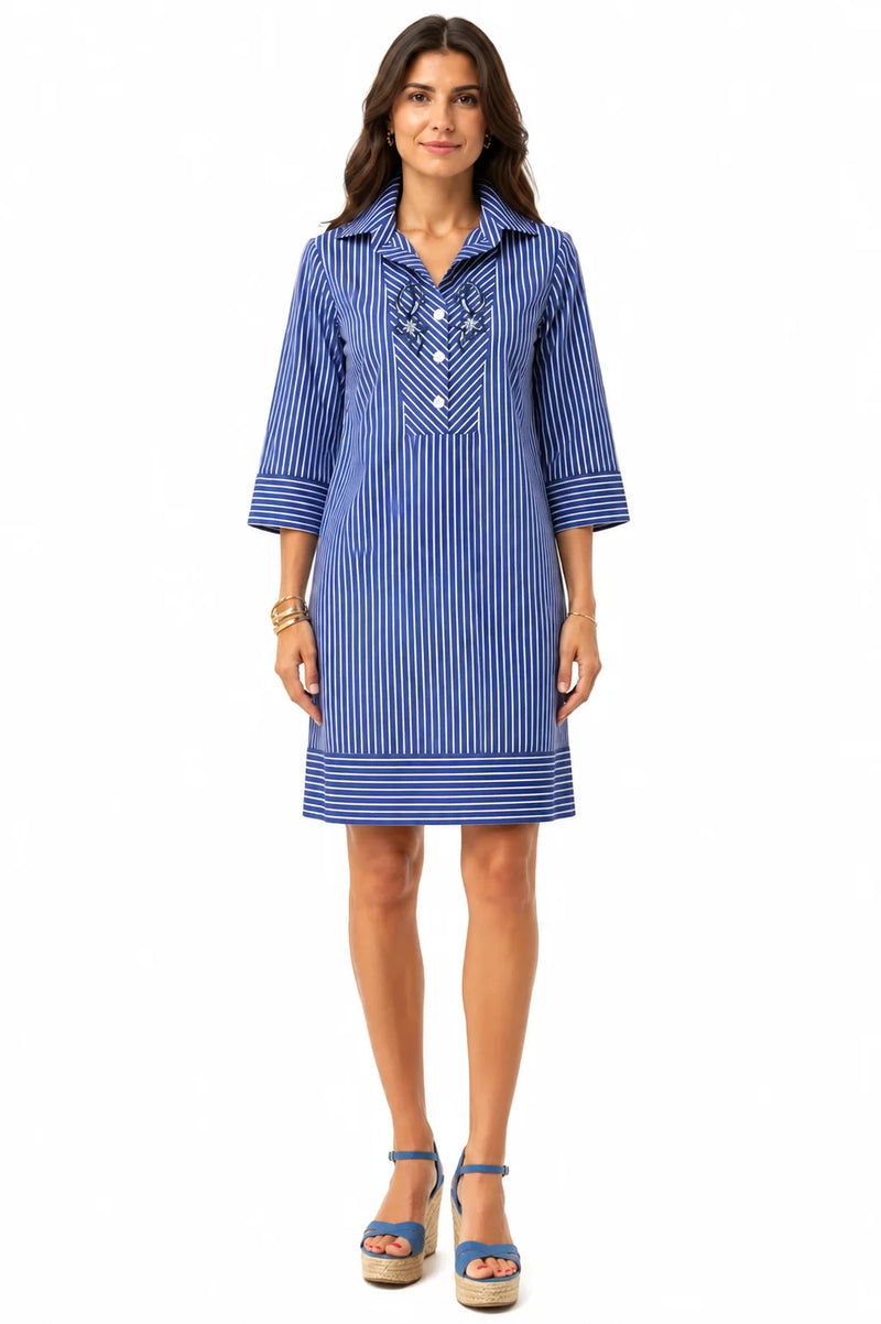 Sofia White Stripe