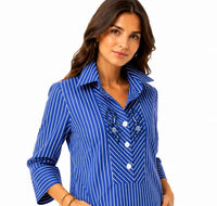 Sofia White Stripe
