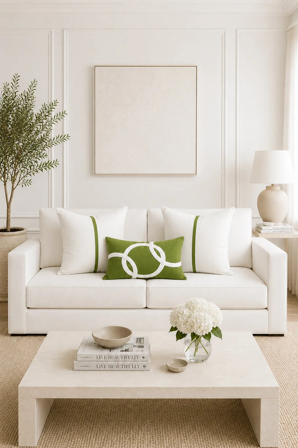Orbit Lumbar Pillow White