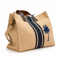 Tote Jute Palm Blue
