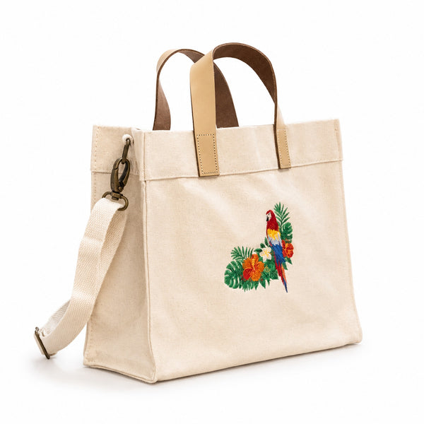 Tote Canvas Parrot